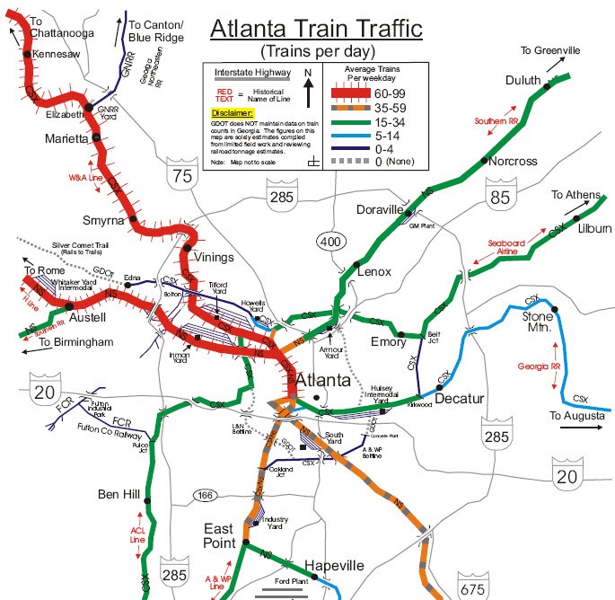 Atlanta Train Traffic