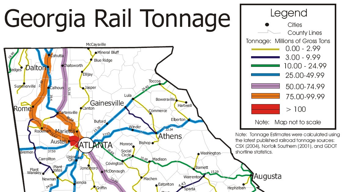 Georgia Rail Tonnage